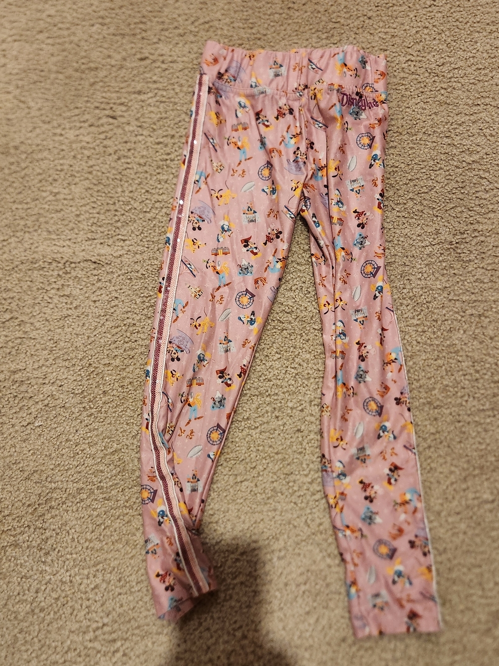 Disney Pink All-Over Character Leggings